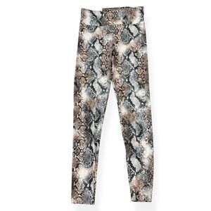 No Boundaries Faux Suede Snake Print Leggings Juniors Size S/M Small Medium